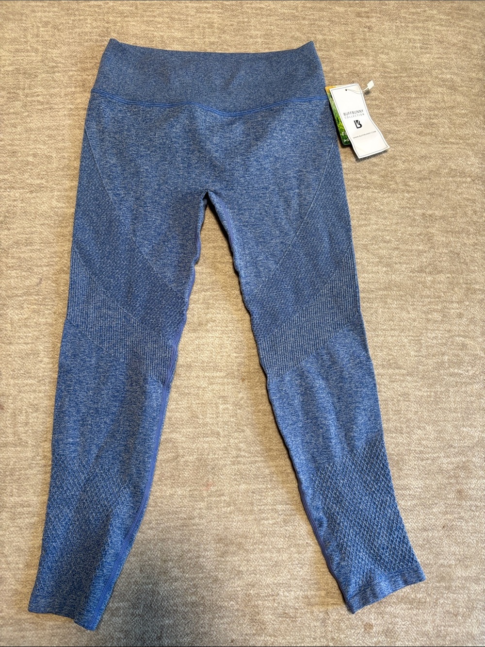 BuffBunny Seamless High-Waist Jeggings - Heather Blue